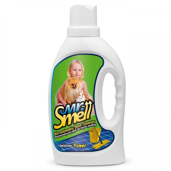 Soluție pentru Curățarea Petelor și Mirosurilor Mr. Smell – Pentru Podea, Aromă Florală – 1000 ml